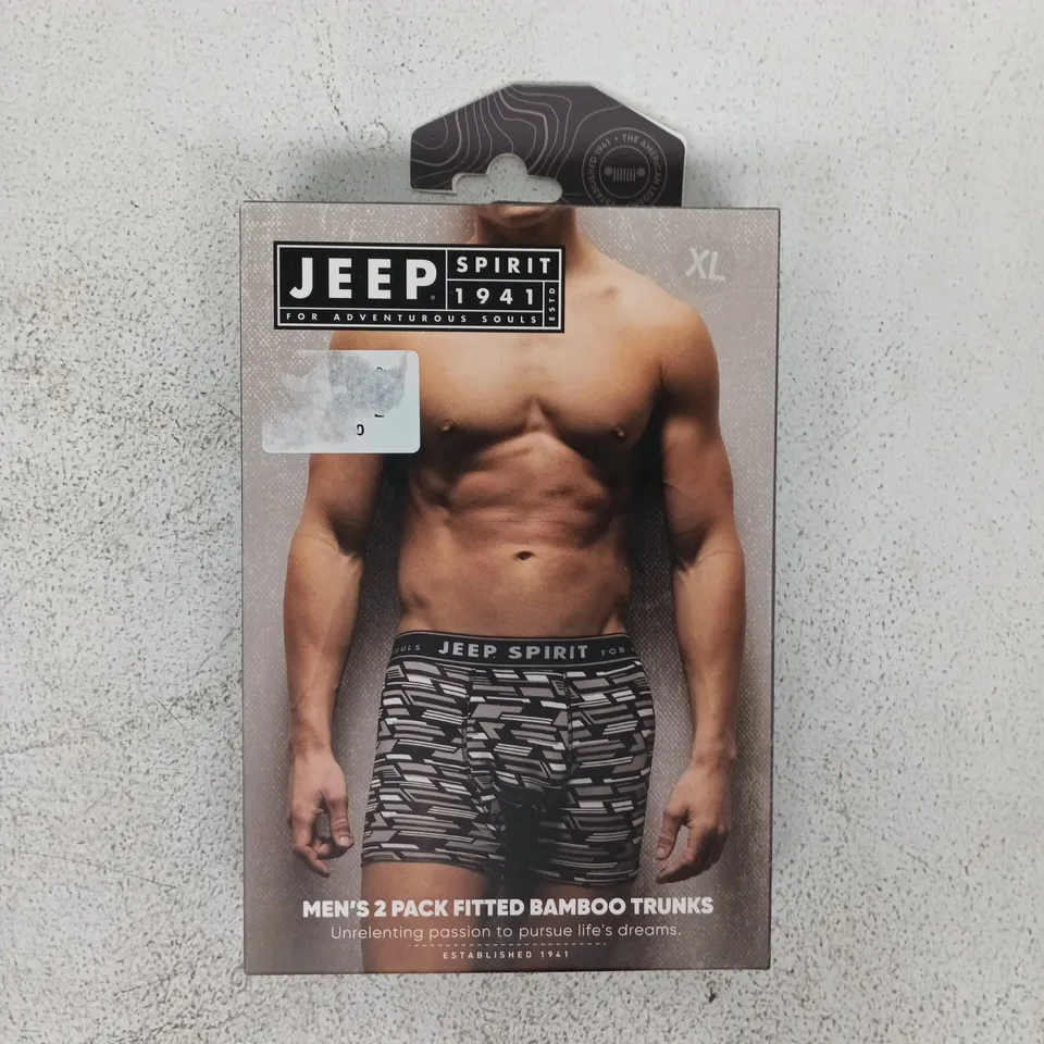 JEEP SPIRIT 1941 MEN'S BAMBOO TRUNKS – 2 PACK, XL