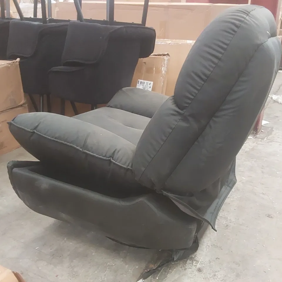 DESIGNER FAUX LEATHER SWIVEL/ROCKING ARMCHAIR 