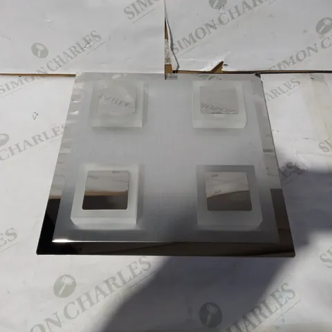 BOXED KRIS 4LT POLISHED CHROME AND SATIN CHROME EFFET LED FLUSH
