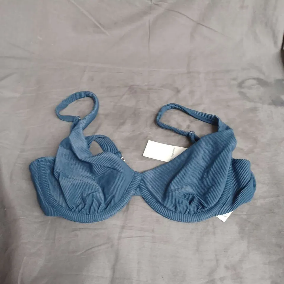 ABERCROMBIE & FITCH WIRED BRA IN BLUE SIZE M