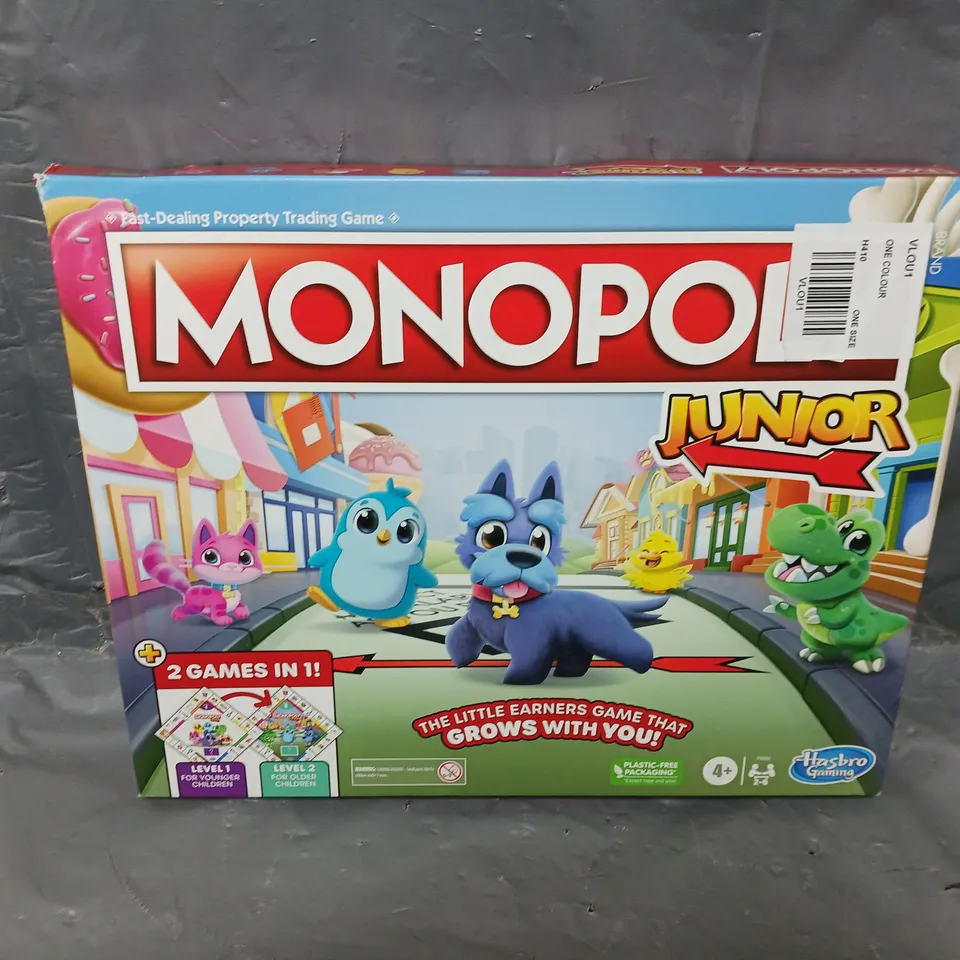 BOXED MONOPOLY JUNIOR BOARDGAME