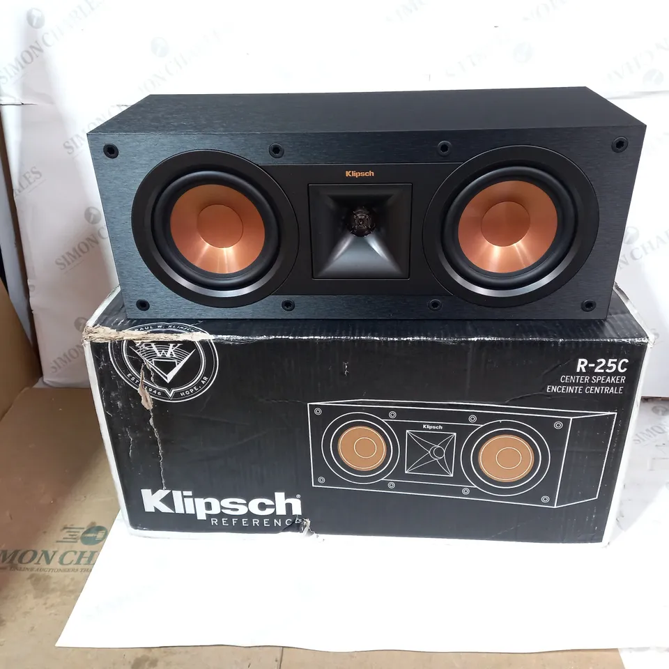 BOXED KLIPSCH R-25C CENTRE CHANNEL SPEAKER