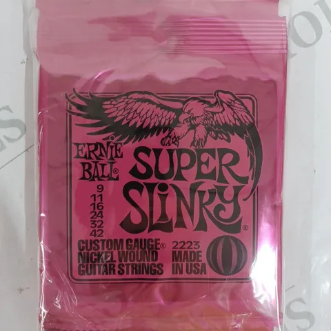 SET OF 3 ERNIE BALL SUPER SLINKY CUSTOM GAUGE NICKEL WOUND ELECTRIC GUITAR STRINGS