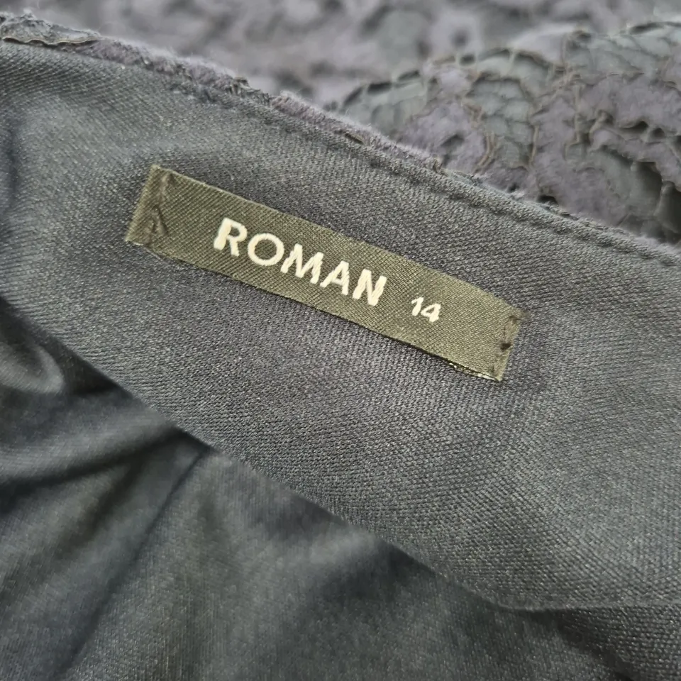 ROMAN LACE DRESS – PURPLE LACE, UK SIZE 14