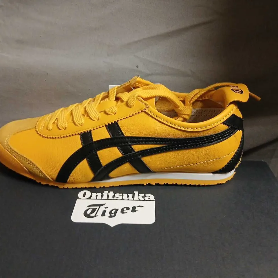 ONITSUKA TIGER MEXICO 66 SNEAKERS – YELLOW/BLACK, UK 4 (US 5)