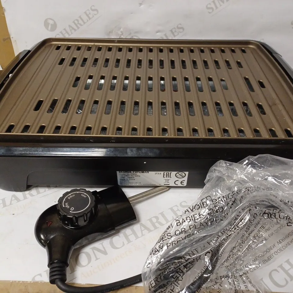 GEORGE FOREMAN SMOKELESS ELECTRIC GRILL