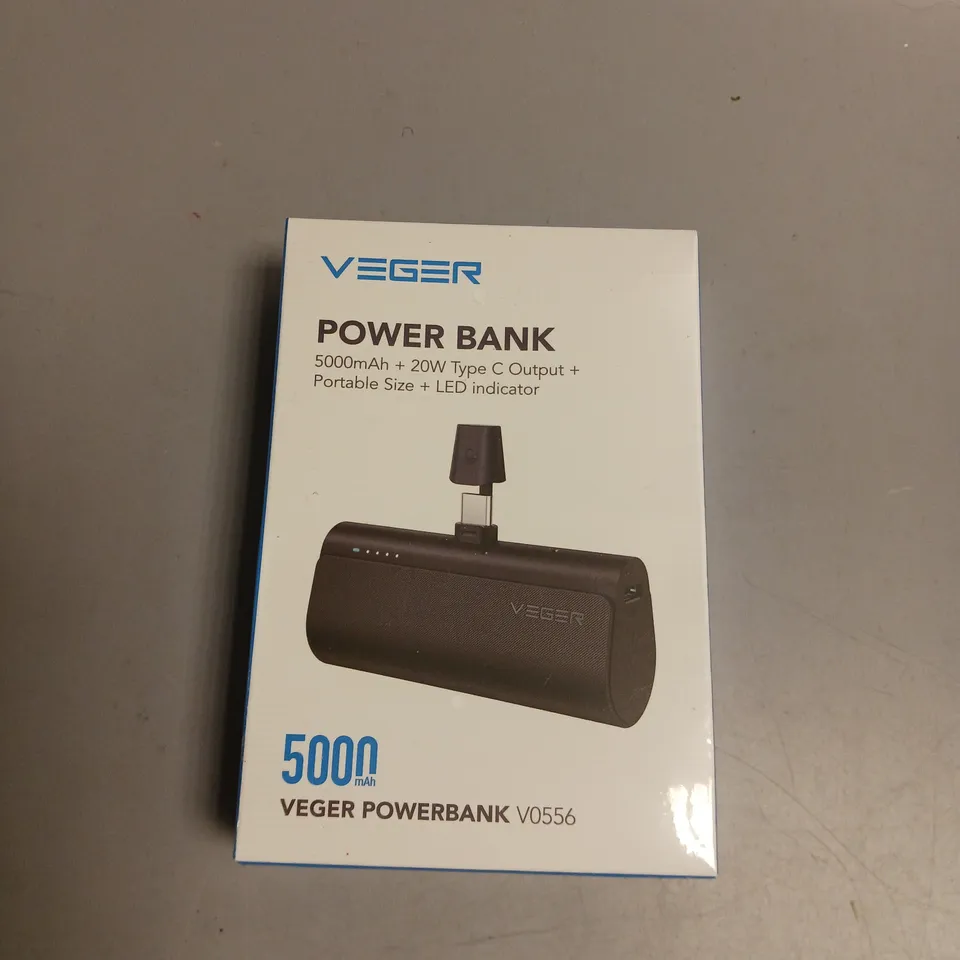SEALED VEGER PORTABLE POWERBANK TYPE-C OUTPUT
