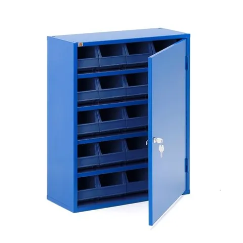 BOXED STORAGE CABINET SERVE WITH BOXES, 800X660X275 MM, BLUE (2 BOXES)