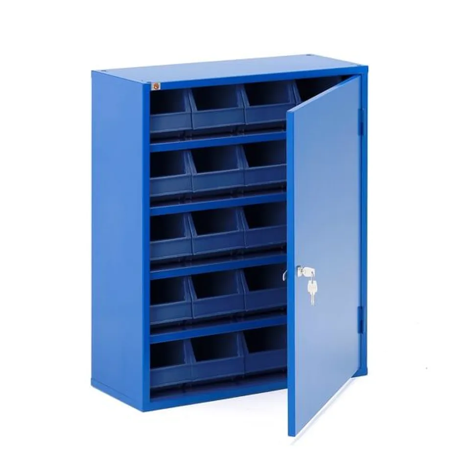 BOXED STORAGE CABINET SERVE WITH BOXES, 800X660X275 MM, BLUE (2 BOXES)
