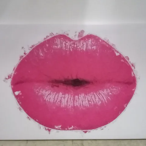 BOXED HOT PINK LIPSIN ABSTRACT - PRINT