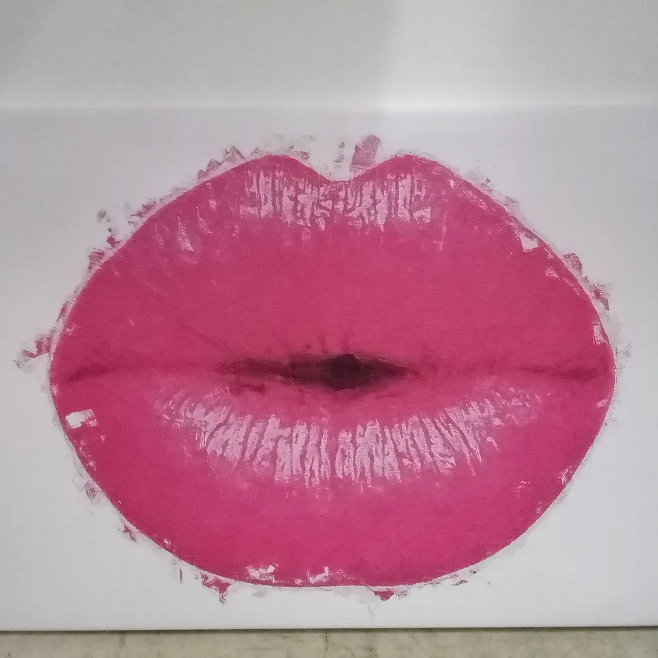 BOXED HOT PINK LIPSIN ABSTRACT - PRINT