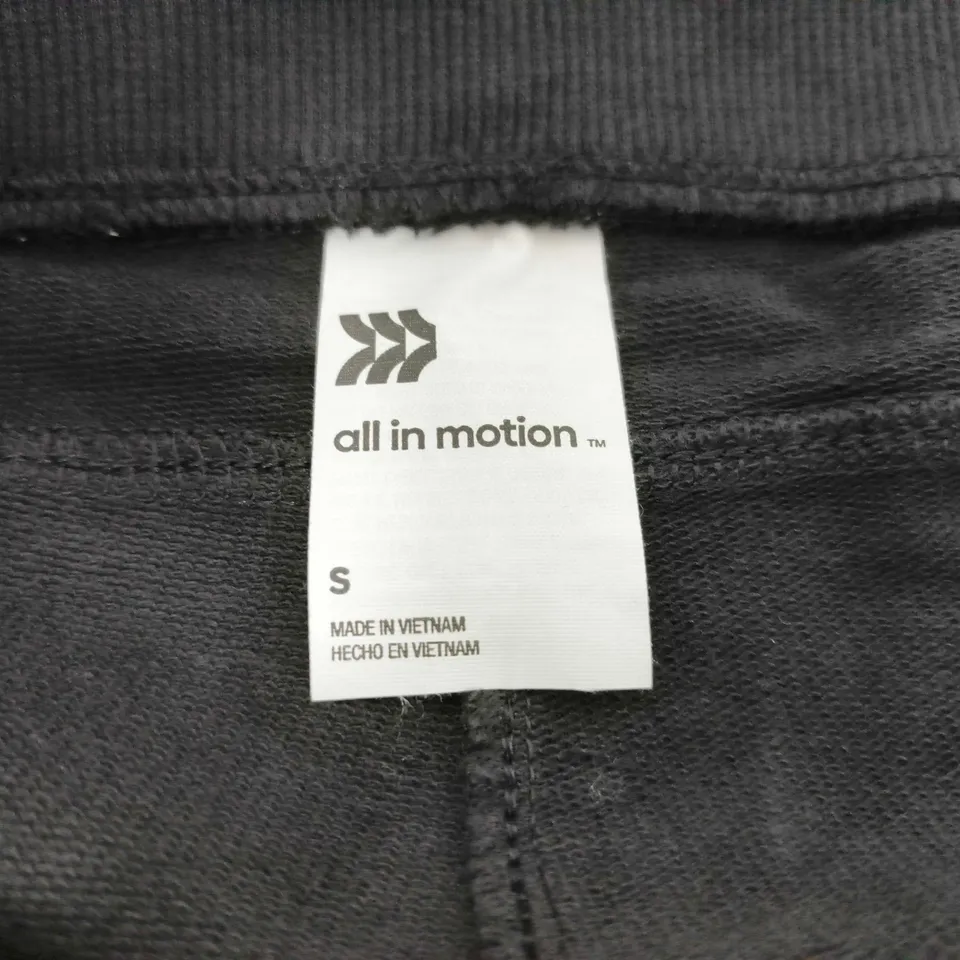 ALL IN MOTION BLACK JOGGERS – DRAWSTRING WAIST, SIZE S