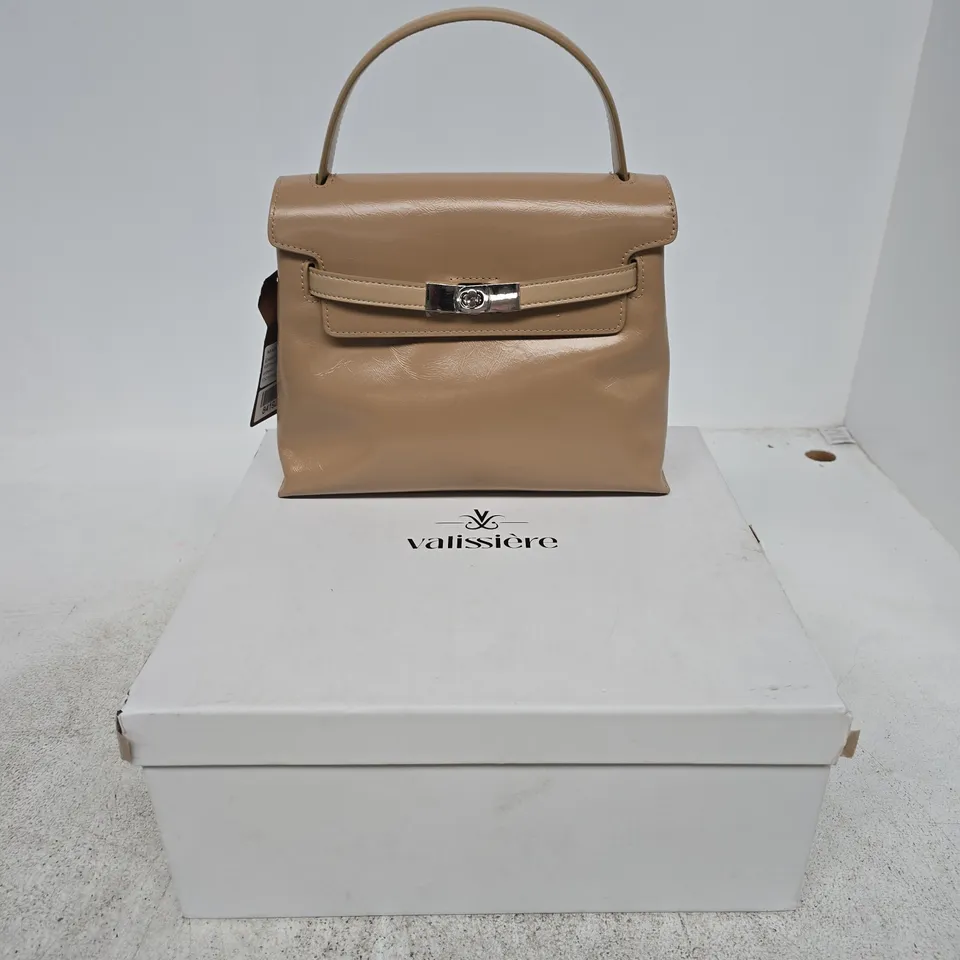 VALISSIÉRE BEIGE LEATHER HANDBAG 