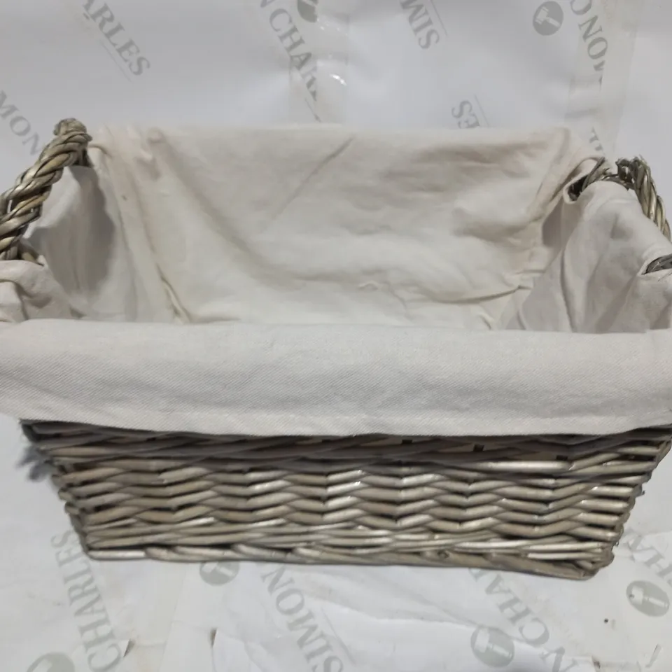 DESIGNER WICKER STORAGE BASKET