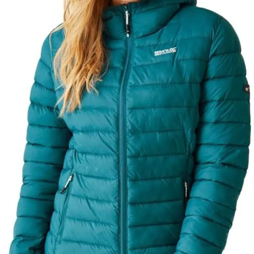 REGATTA HOOD MARIZION JACKET (RWN273) MOROCAN BLUE SIZE 20