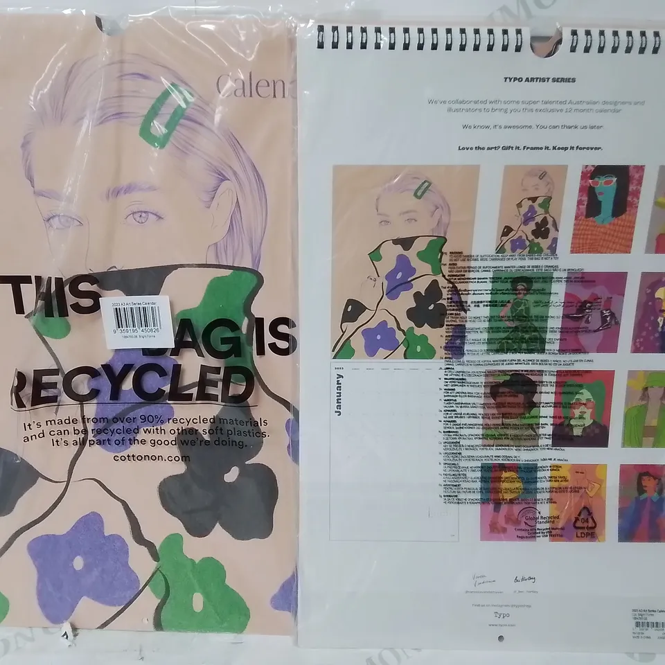 PALLET CONTAINING 14 BOXES OF A3 ART SERIES 2023 CALENDERS 16 PER BOX 224 TOTAL