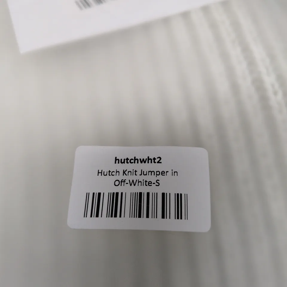 BAGGED BROTHER AND KIN HUTCH KNIT JUMPER IN OFF WHITE SMALL