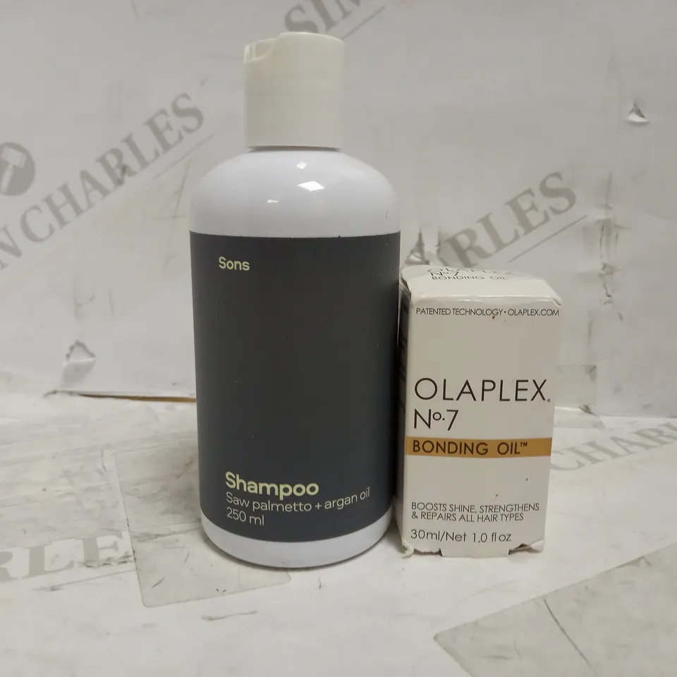 OLAPLEX BONDING OIL + SONS SHAMPOO