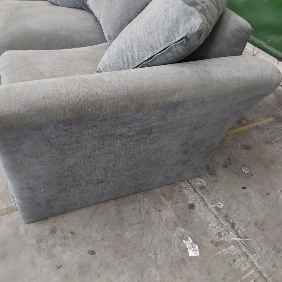 DESIGNER TWO SEATER SOFA WITH SCATTER CUSHIONS 