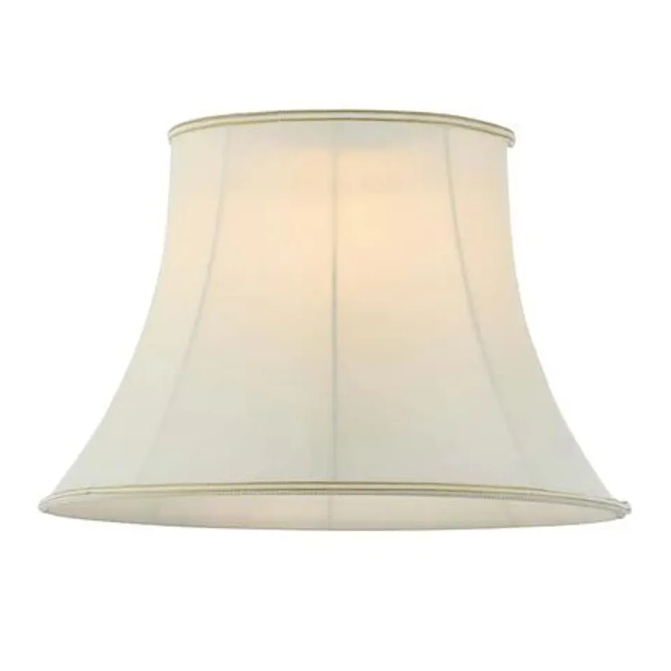 BOXED SILK EMPIRE LAMP SHADE COLOUR: IVORY