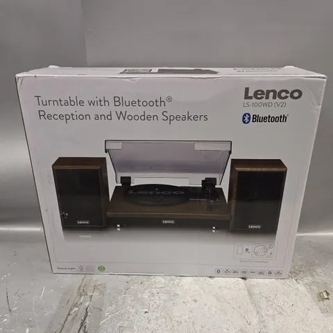 BOXED LENCO LS-100WD V2 BELT DRIVE TURNTABLE
