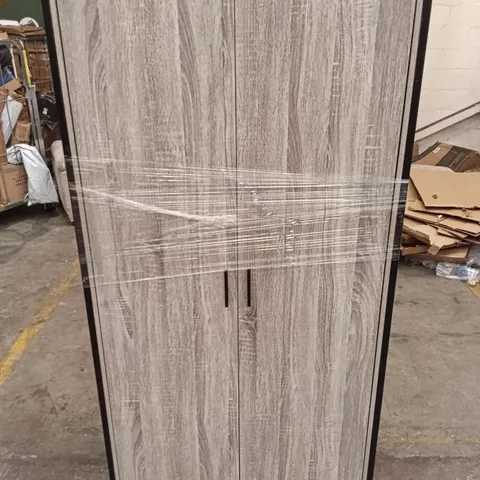 WOODEN WARDROBE - GREY