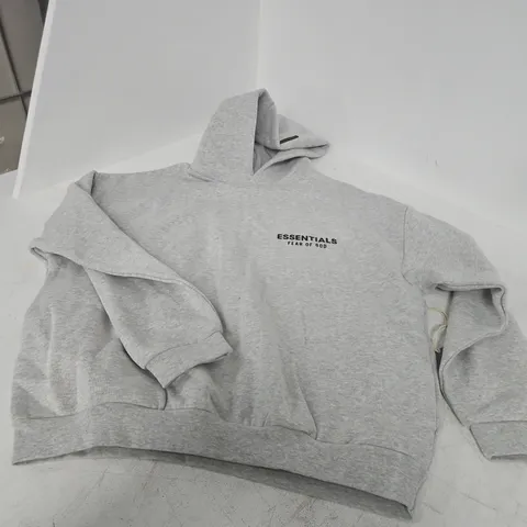 FEAR OF GOD ESSENTIALS HOODIE – XS, GREY