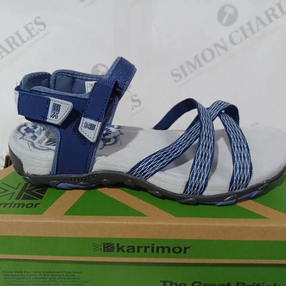 BOXED PAIR OF KARRIMOR SALINA SANDALS IN NAVY - 6