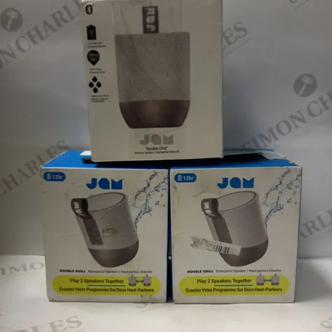 LOT OF 3 JAM "DOUBLE CHILL" WIRELESS SPEAKERS