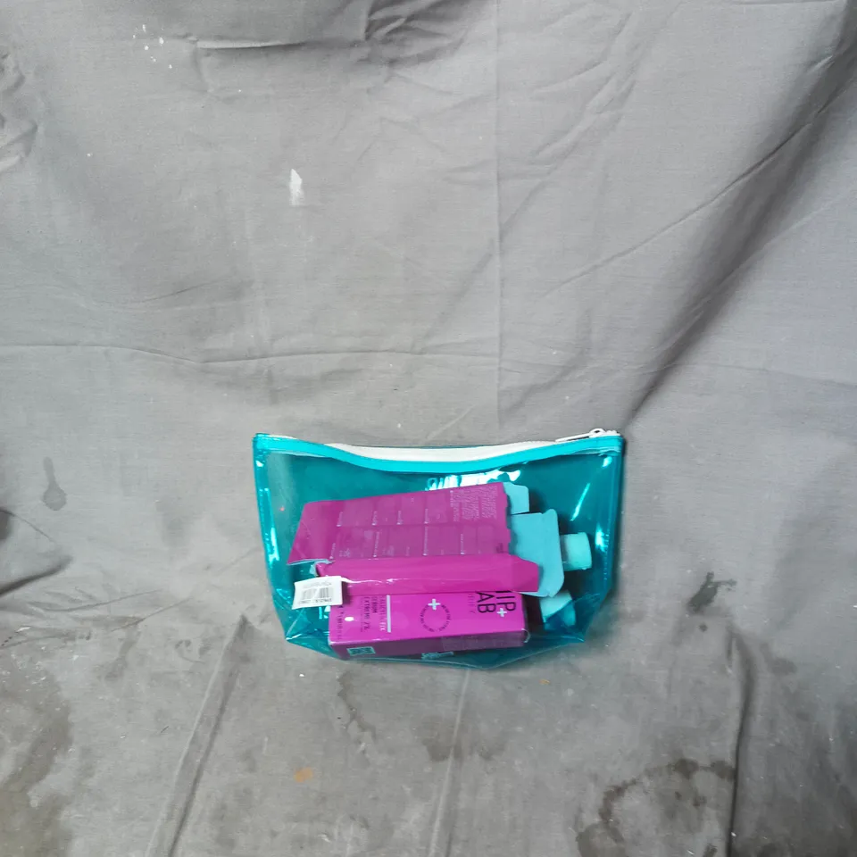 NIP+FAB SKINCARE SET IN TURQUOISE ZIP POUCH