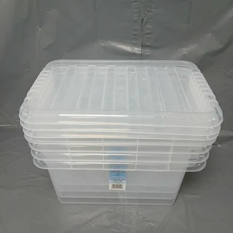 4 TML CLEAR STORAGE BOXES (38X26X18CM)