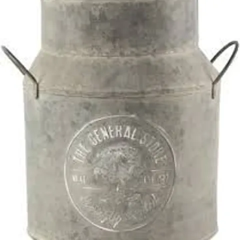 YOUGARDEN TIN PLANTER MILK CHURN 15CM PLANTER FOR FLOWERS 