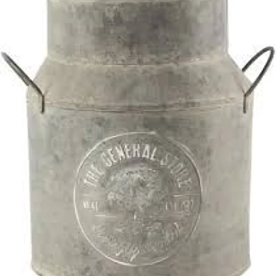 YOUGARDEN TIN PLANTER MILK CHURN 15CM PLANTER FOR FLOWERS