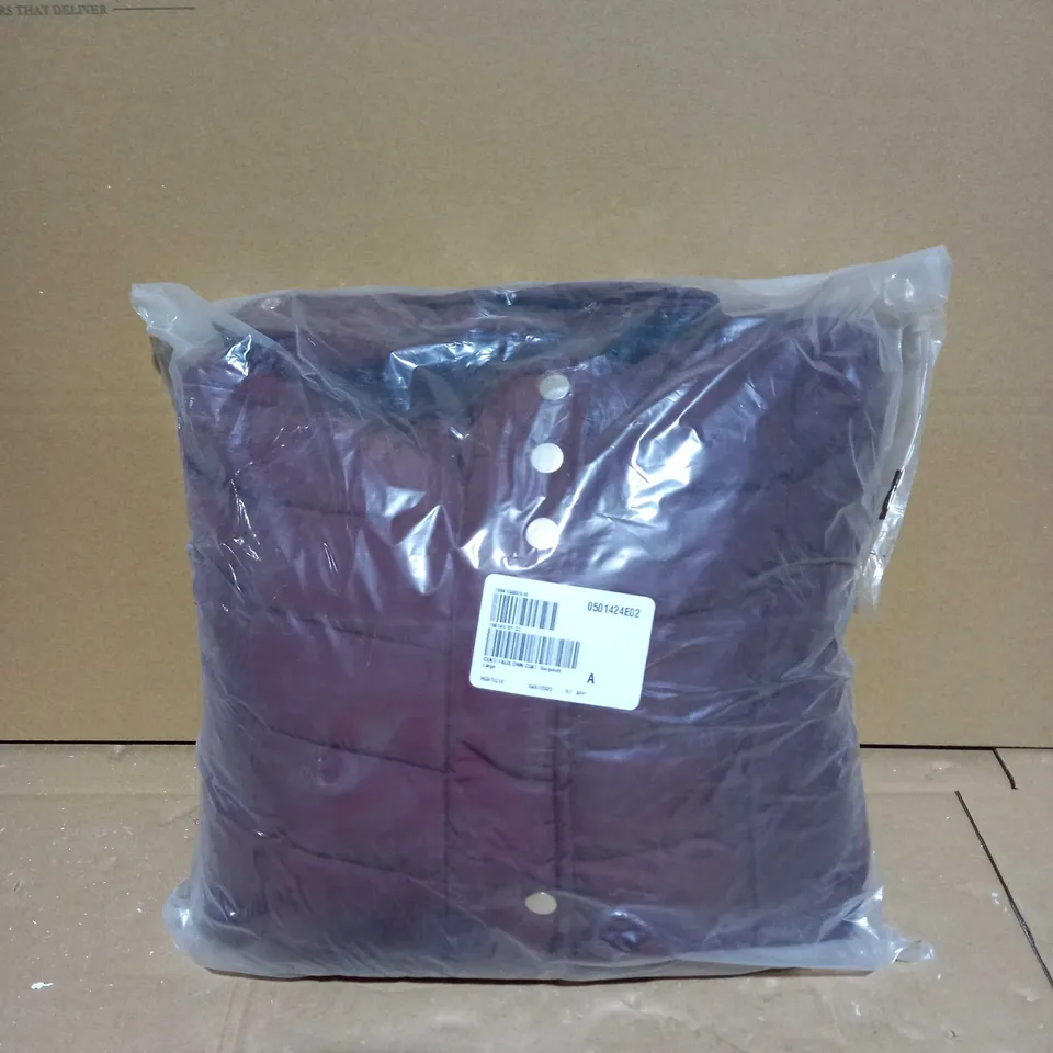 CENTIGRADE FAUX DOWN COAT BURGUNDY - L