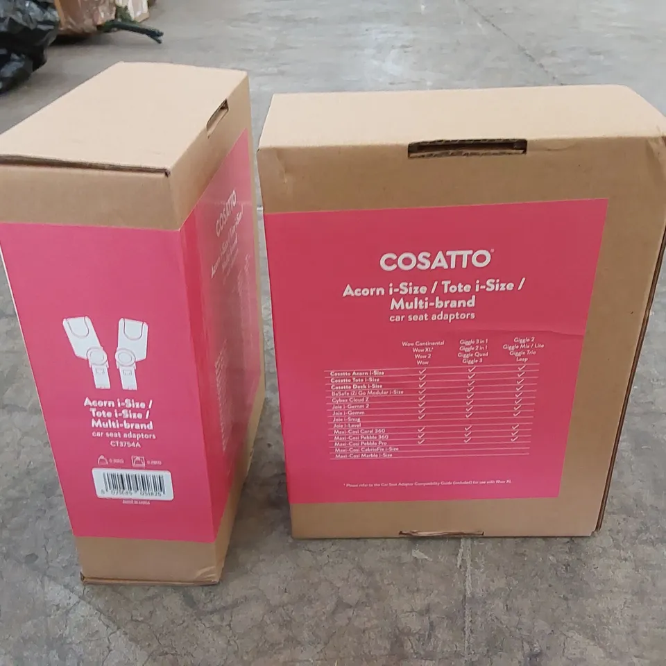 2 X BOXED COSATTO ACORN I-SIZE CAR SEAT ADAPTERS 