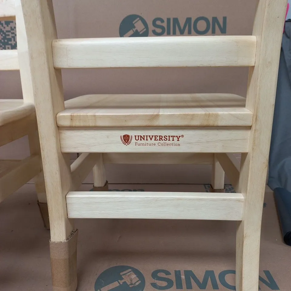 GUIDECRAFT 2X LADDERBACK CHAIRS 12" (BRAND NEW)