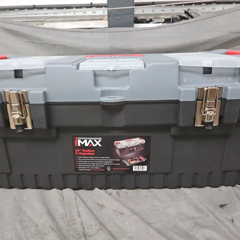 HIKA MAX 26" TOOLBOX & ORGANISER IN GREY/BLACK - COLLECTION ONLY
