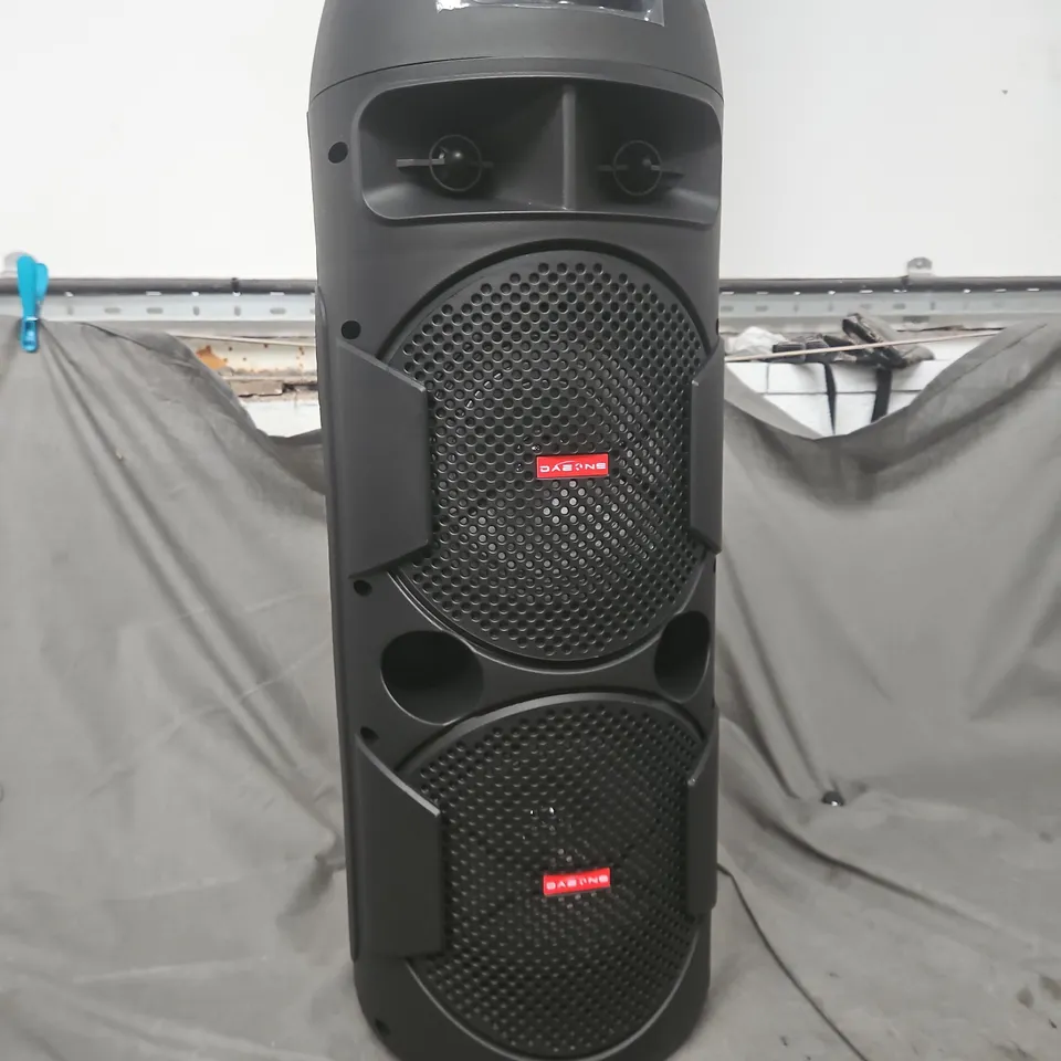 BAZOOKA SPEAKER DY036 – BLACK PORTABLE PA LOUDSPEAKER (DJ EQUIPMENT)