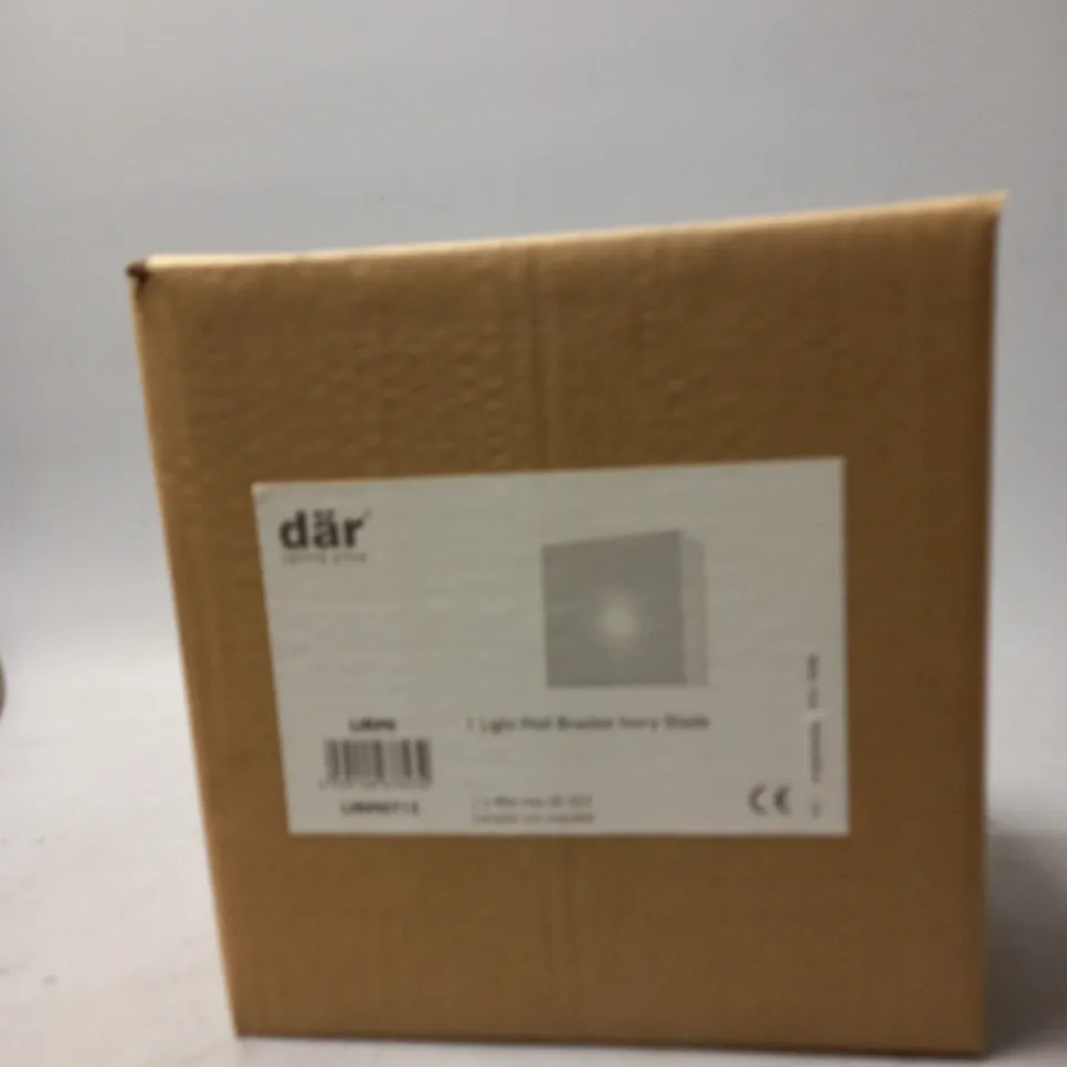 6 X BOXED BRAND NEW DAR URMI WALL LIGHT IVORY SHADE