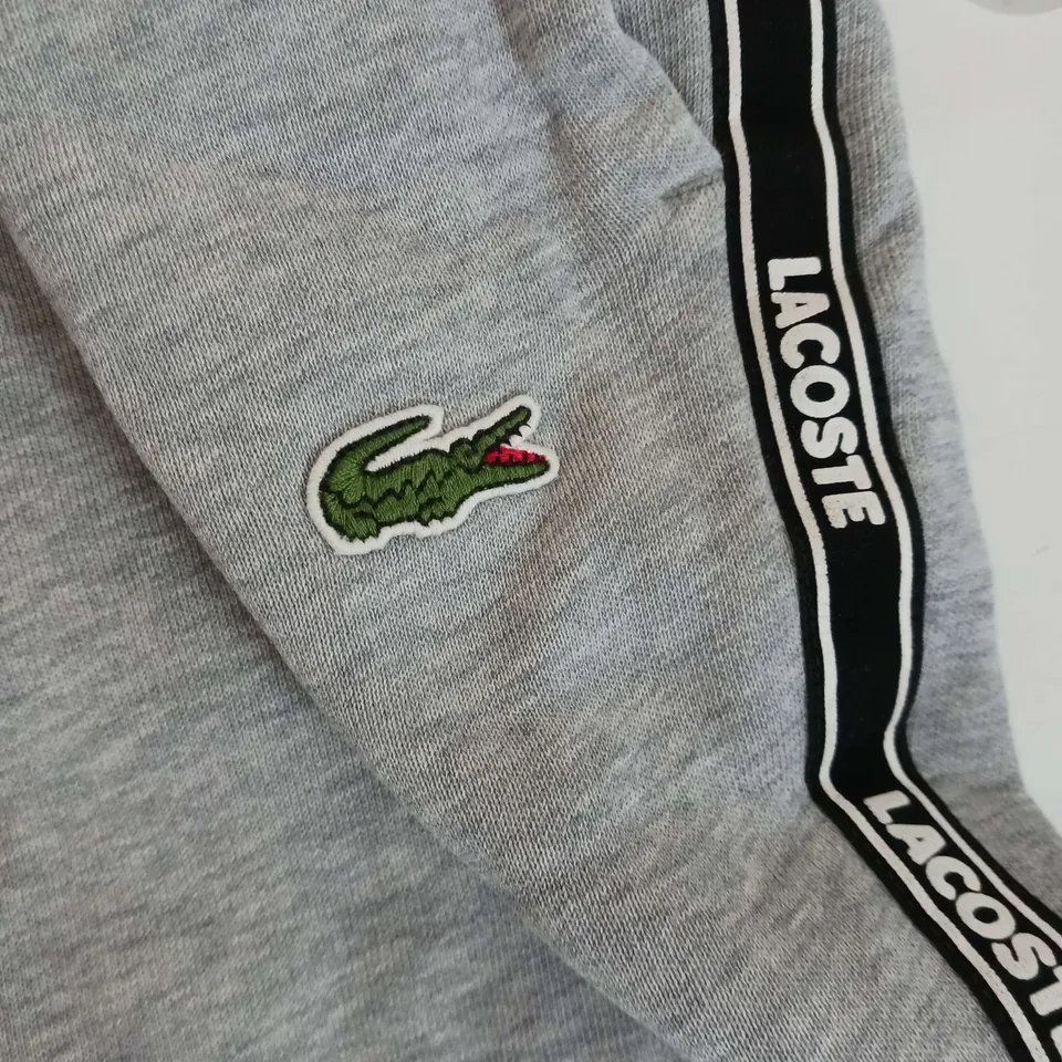 LACOST TAPERED FIT GREY JOGGERS SIZE US S