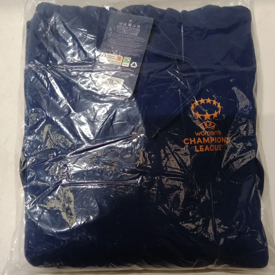 UWCL HOODIE – WOMEN’S CHAMPIONS LEAGUE, SIZE L (NAVY) – SEALED IN PACKAGING