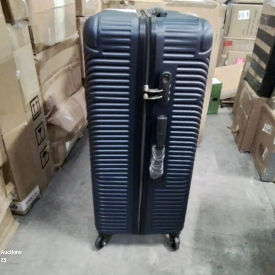 BOXED BLOOMLITE BLUE HARDSHELL SUITCASE 