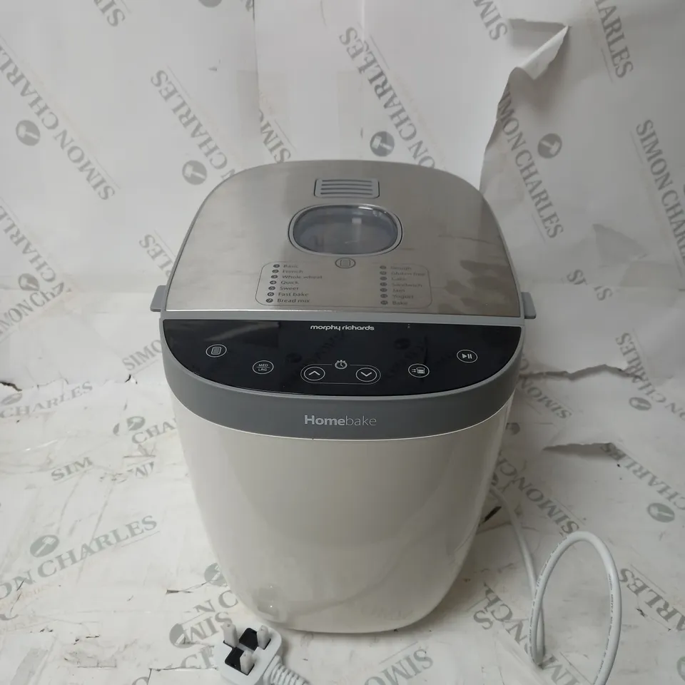 MORPHY RICHARDS HOMEBAKE BREAD MAKER
