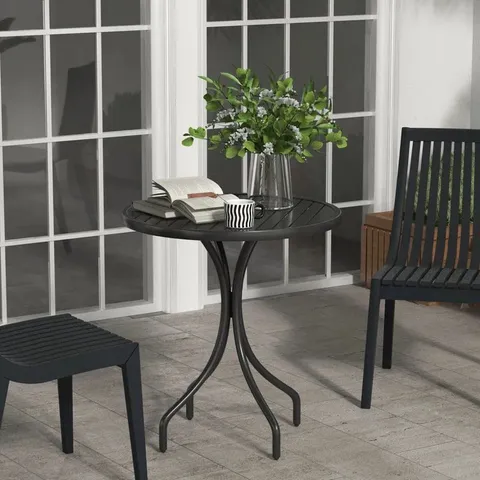 BOXED ALIZIAH ROUND 2-PERSON 66CM L OUTDOOR BALCONY TABLE