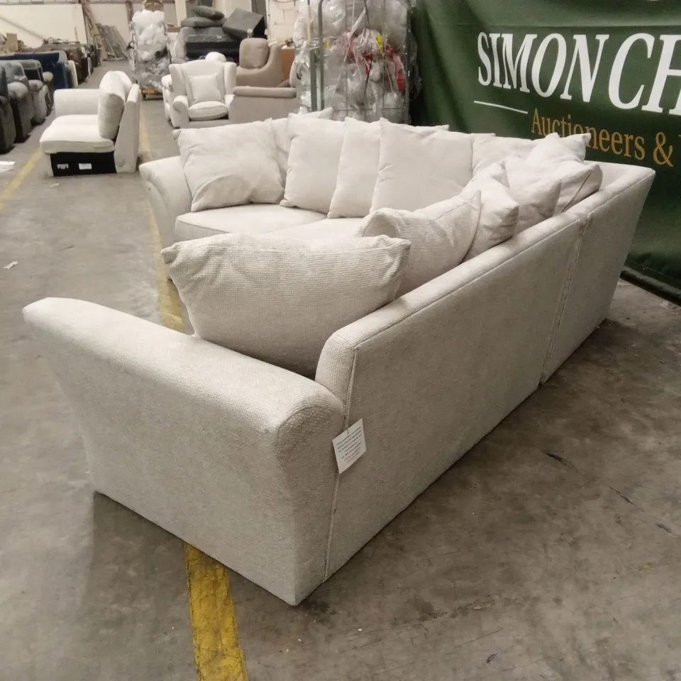 DURY CHUNKY WEAVE SCATTERBACK CORNER GROUP SOFA - NATURAL RRP £1149