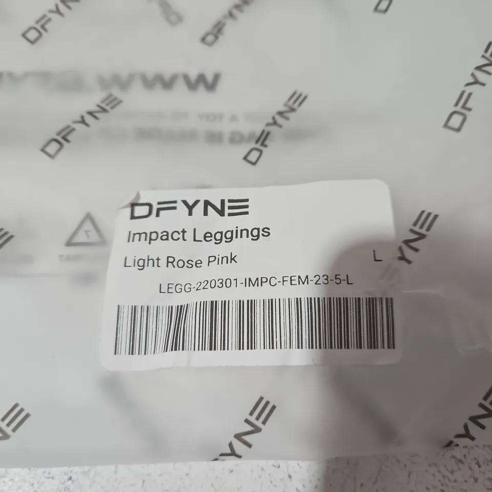 DFYN MIPACT LEGGINGS IN LIGHT ROSE PINK - L