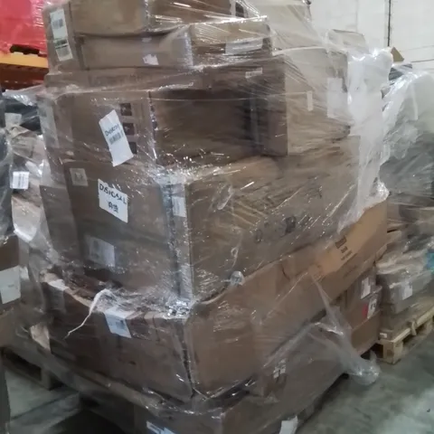 PALLET OF ASSORTED HOUSEHOLD GOODS AND PRODUCTS TO INCLUDE;3 SEATER SOFA,PILLOW,HEATER