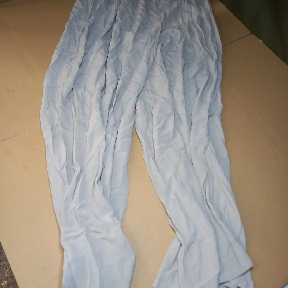 ZARA ULTRATHIN WIDE LEG STRETCH PANTS IN GREY - MEDIUM