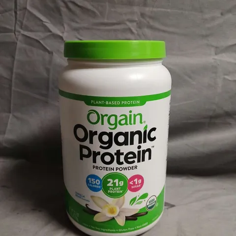 ORGAIN ORGANIC PROTEIN POWDER – PLANT-BASED PROTEIN, VANILLA BEAN FLAVOUR - COLLECTION ONLY