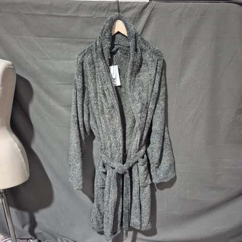 GEORGE GREY PLUSH BATHROBE – MEN'S M